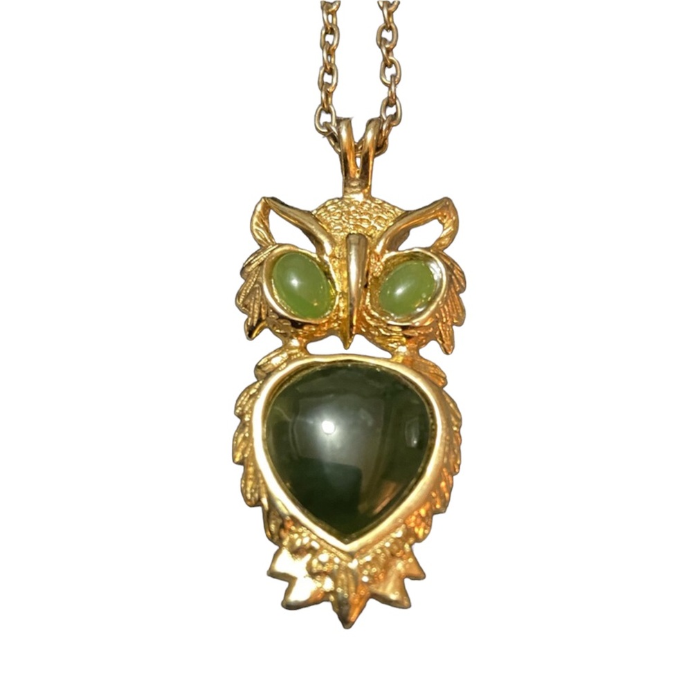 Owl necklace 18” chain